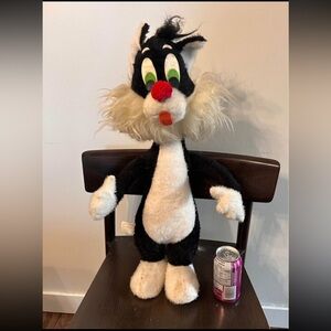 1970s VTG Sylvester Wire Plush. Warner Bros